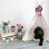 Minicamp Dog Teepee & Large Cat Tent In Ecru With Pompoms – Size M